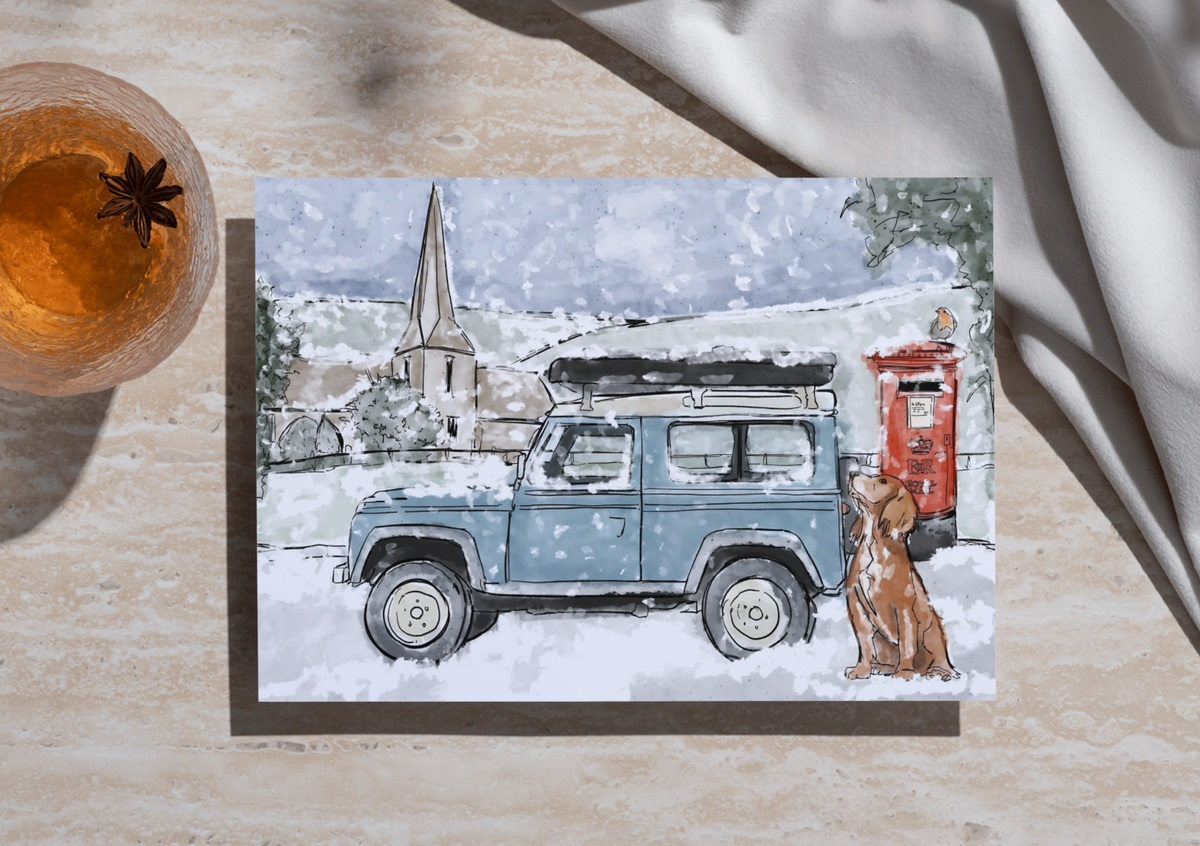Land Rover Note Card Printable Blue Tit the Land Rover Cards (pack of 5) – Over in The Rover